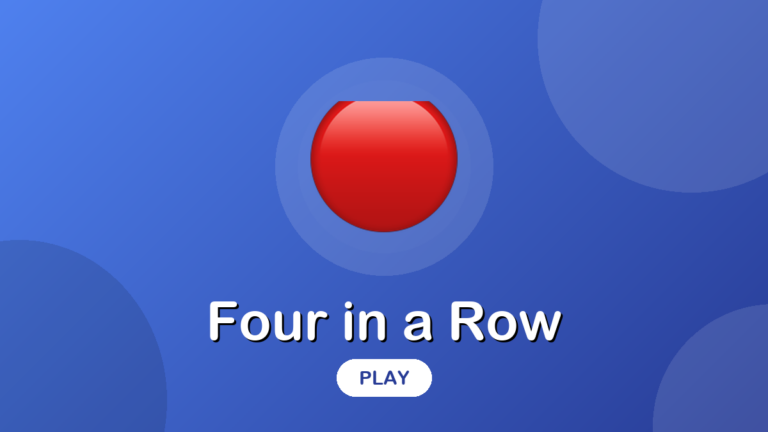 Four in a Row game